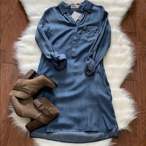 Denim Shirt Dress
